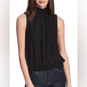 Court And Rowe Black Smock Detail Neck Tank Size Large